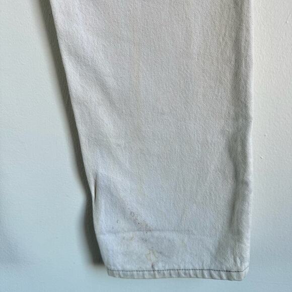 Vintage LEVI'S 501 Cream Jeans - Picture 6 of 13